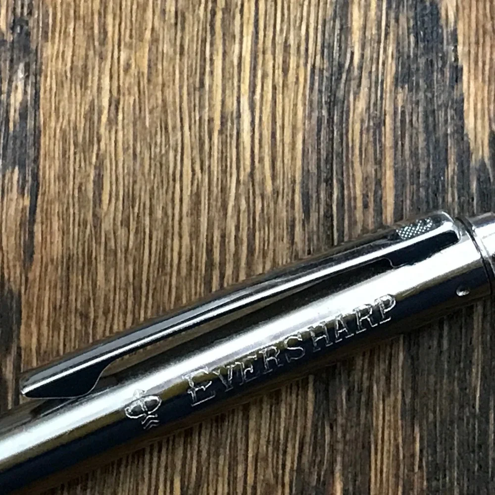 Vintage Eversharp Telescoping Pointer Wand Chrome Pen Size Extendable 22